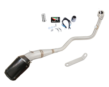 Linha completa artesanal em aço inoxidável para Honda CB125R (2021-2026)