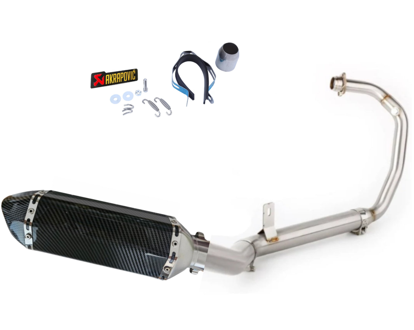 Línea Completa Artesanal Aprilia RS/ Tuono 125 (2012-2026) Acero Inoxidable