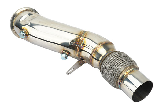 Downpipe Artesanal BMW Serie 1/2/3/4/6/7 motor B48 chasis F/G sin FAP Acero Inoxidable