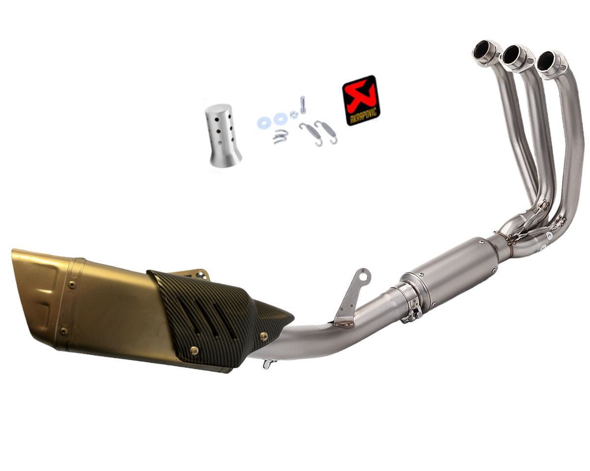 Linha Completa Artesanal CFMoto 675 SR/NK (2025-2026) Aço Inoxidável