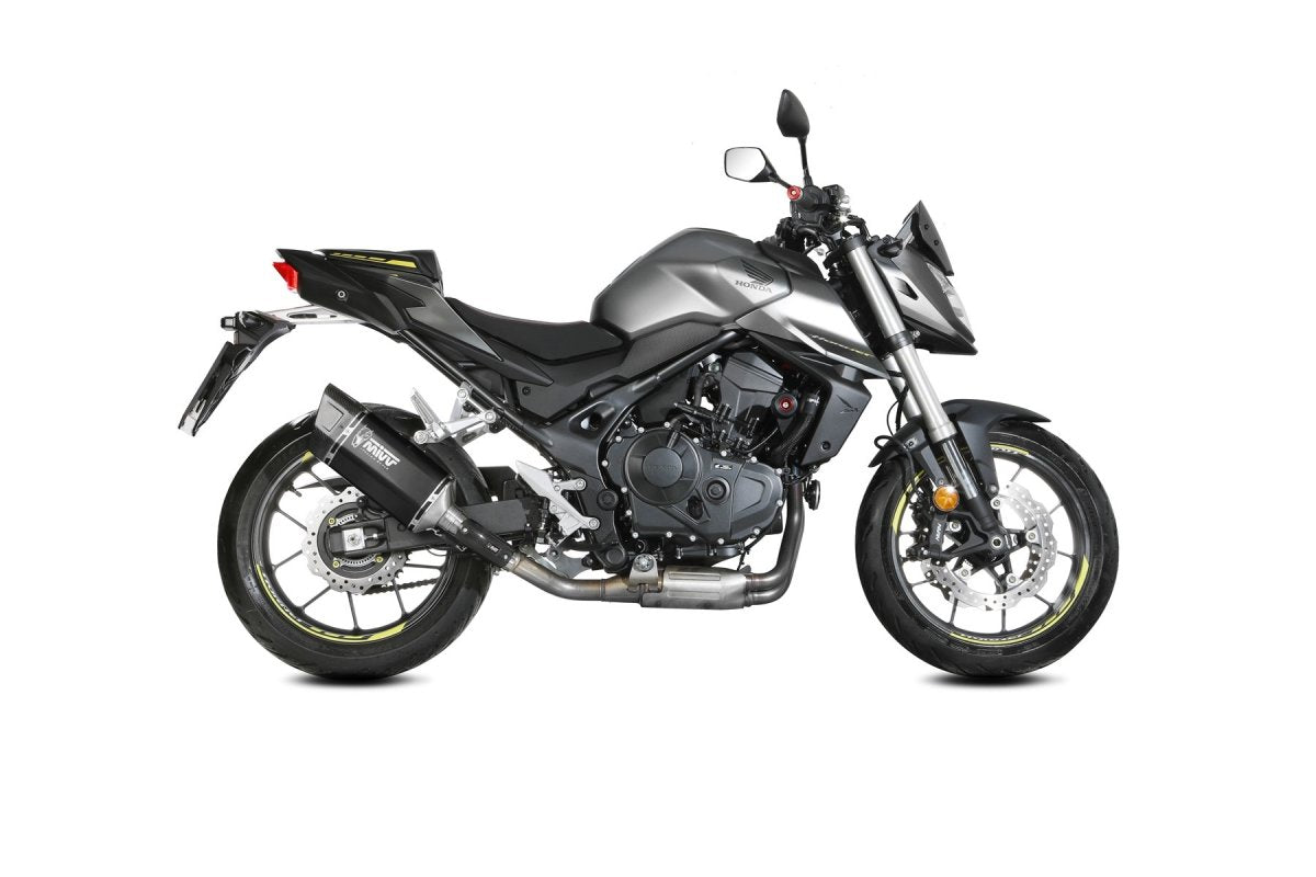 Escape homologado Mivv SR-1 en Acero negro para HONDA CB 750 HORNET 23-25