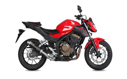 Escape aprovado pela Mivv GP em aço preto para HONDA CB 500 F 16-18 