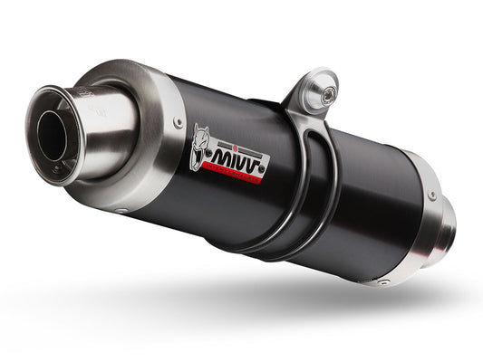 Escape homologado Mivv GP en Acero negro para Suzuki SV 650 /S 04-15