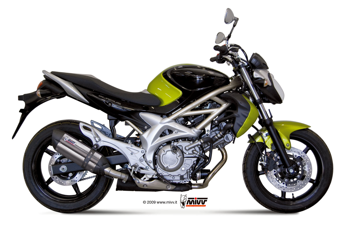 Escape homologado Mivv Suono en Acero inox. para Suzuki Gladius 09-15