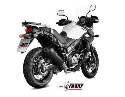 Escape completo homologado Mivv OVAL en Carbono para Suzuki DL 650 V-STROM 17-24