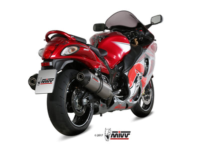 Escape homologado Mivv OVAL en Titanio para Suzuki GSX 1300 R Hayabusa 08-17