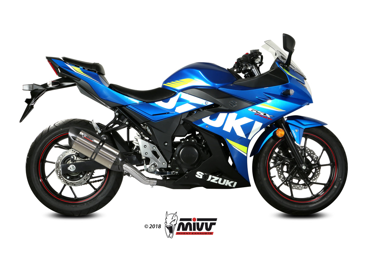 Escape homologado Mivv Suono en Acero inox. para Suzuki GSX 250 R 17-20