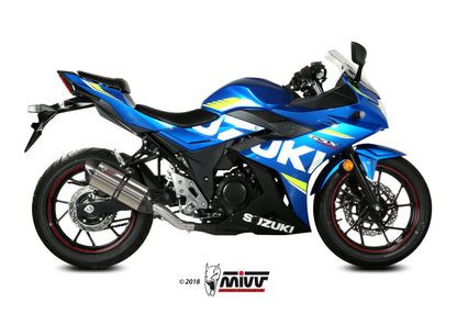 Escape homologado Mivv Suono en Acero inox. para Suzuki GSX 250 R 17-20