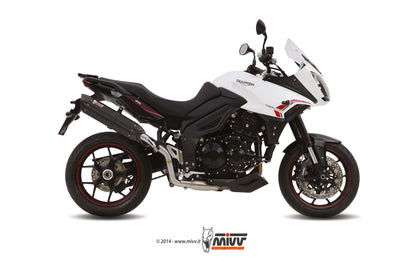 Escape homologado Mivv Suono en Acero negro para Triumph Tiger Sport 1050 13-16 | Tiger 1050 13-16