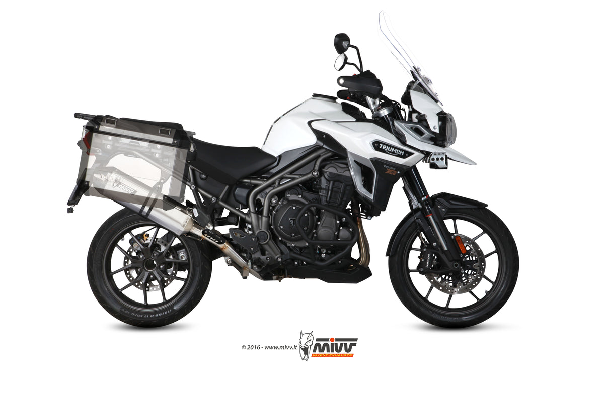 Escape homologado Mivv Speed Edge en Acero inox. para Triumph Tiger 1200 16-20