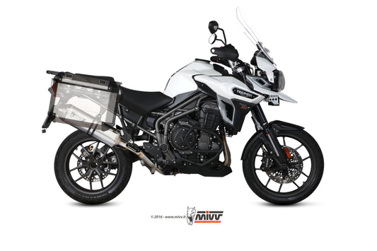 Escape homologado Mivv Speed Edge en Acero inox. para Triumph Tiger 1200 16-20