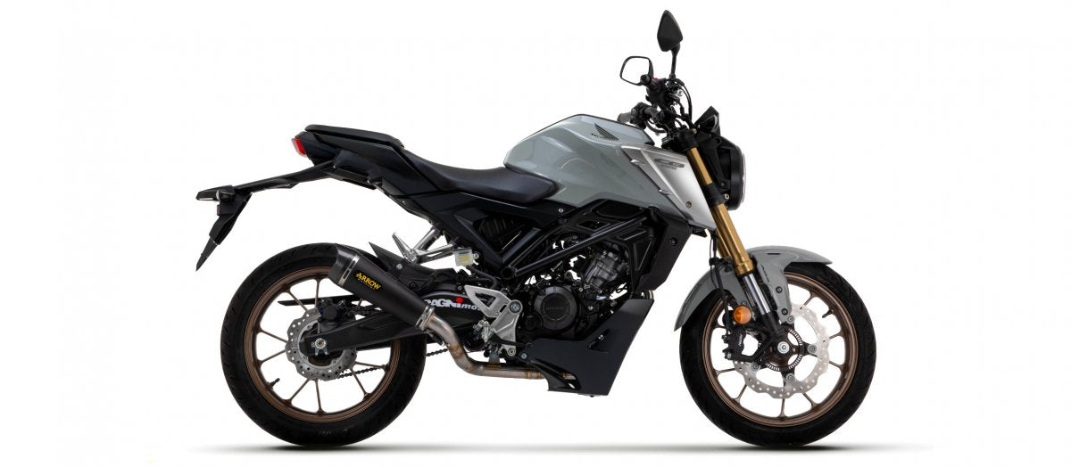 Escape ARROW Thunder homologado en aluminio negro para HONDA CB 125 R NEO SPORTS CAFÉ 21-24