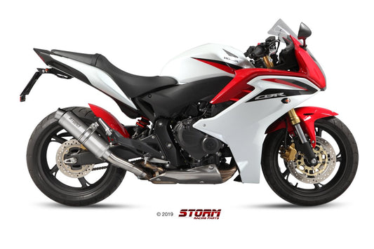 Escape homologado Storm GP Acero inox. para HONDA CB 600 F HORNET 07-13 | CBR 600 F/FS 11-13