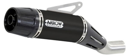 ARROW JET-Race approved exhaust in black nichrome with carbon end cap for YAMAHA MT 07 14-20 | TRACER 700 16-20 | TRACER 7 16-24 | XSR 700 16-20 