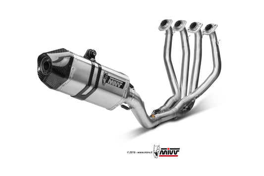 Escape completo no homologado Mivv Speed Edge en Acero inox. para Kawasaki ZX-6R / 636 09-16
