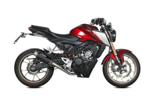 Escape completo homologado Mivv GP PRO en Acero negro para HONDA CB 125 R NEO SPORTS CAFÉ 21-24