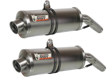 Escapes Mivv Oval no homologados en acero inox para Yamaha XT 660 04-16