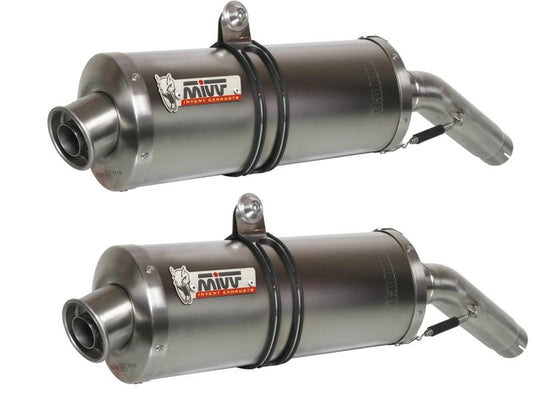 Escapes Mivv Oval no homologados en acero inox para Yamaha XT 660 04-16