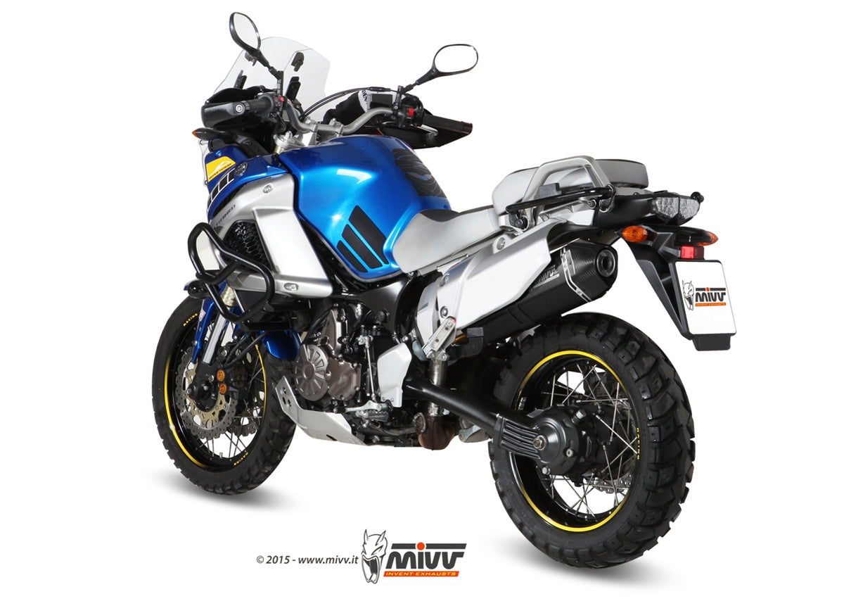 Escape homologado Mivv Speed Edge en Acero negro para Yamaha XT 1200 Z/ZE Super Teneré 10-20