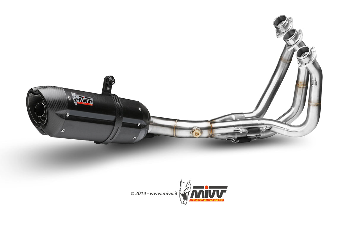 Escape completo homologado Mivv Suono en Acero negro para Yamaha MT 09 13-20
