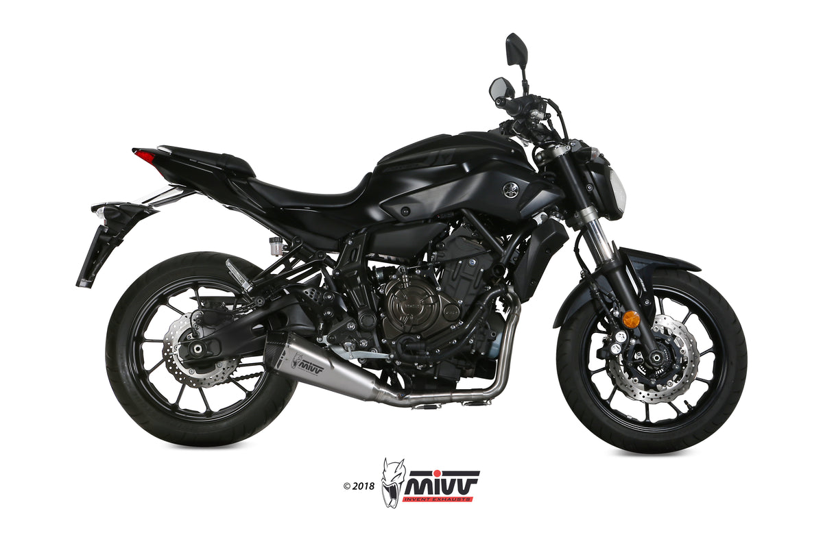 Escape completo homologado Mivv Delta Race en Acero inox. para Yamaha MT 07 14-20