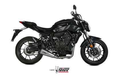 Escape completo homologado Mivv Delta Race en Acero inox. para Yamaha MT 07 14-20