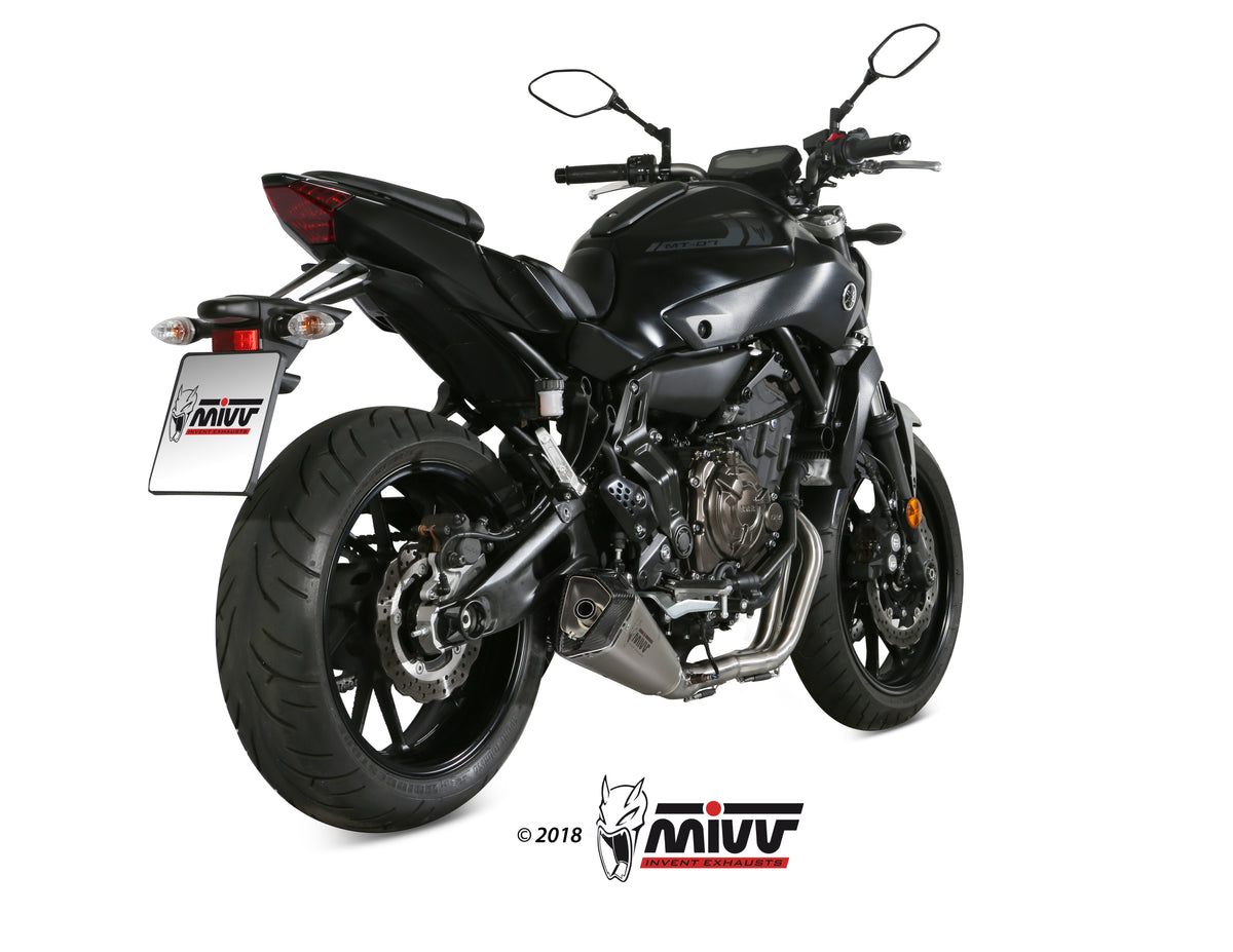 Escape completo homologado Mivv Delta Race en Acero inox. para Yamaha MT 07 14-20