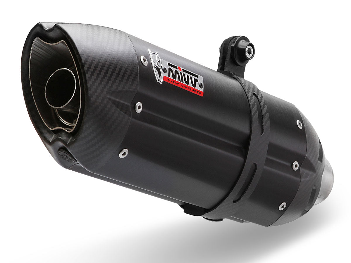 Escape homologado Mivv Suono en Acero negro para Yamaha MT 03 (321 CC) 16-26