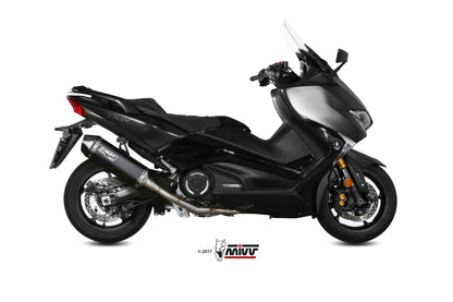 Escape completo homologado Mivv Speed Edge en Acero negro para Yamaha T-MAX 530 17-19