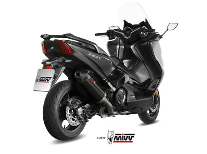 Escape completo homologado Mivv OVAL en Acero negro para Yamaha T-MAX 530 17-19 | T-MAX 560 20-21
