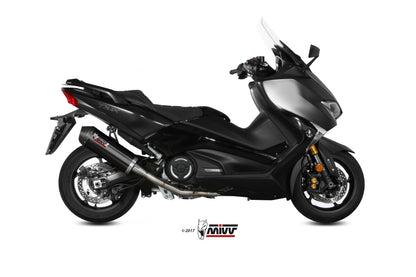 Escape completo homologado Mivv OVAL en Acero negro para Yamaha T-MAX 530 17-19 | T-MAX 560 20-21